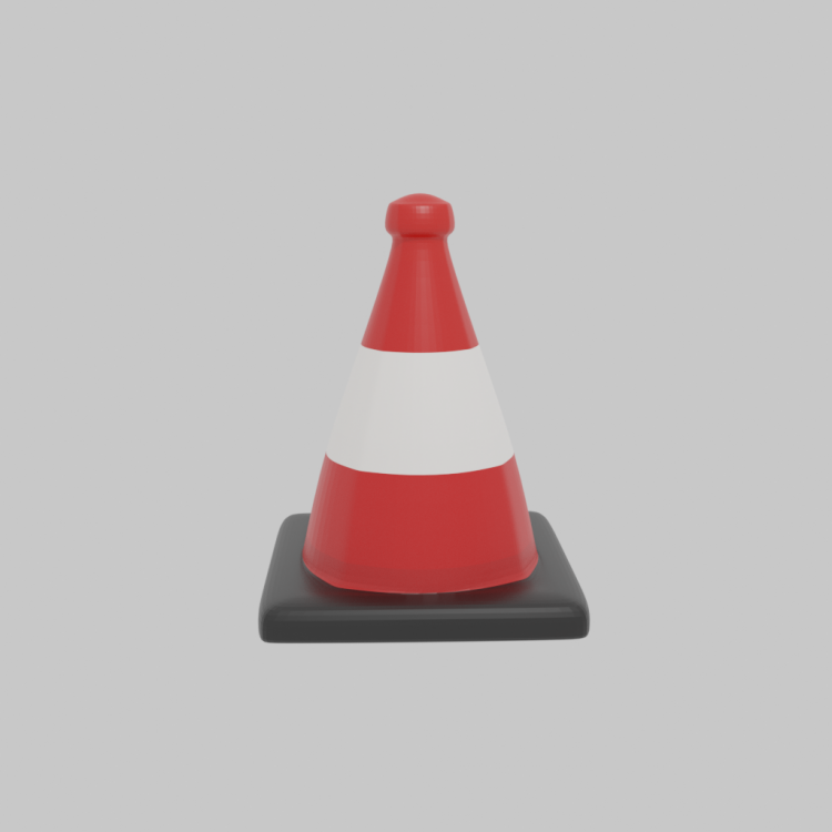 Traffic Cone Version 1 (Low Poly)