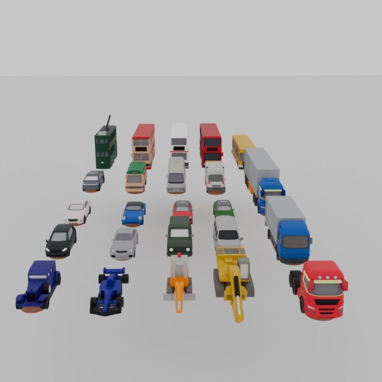 1/400 Car Pack (For 3D printing)