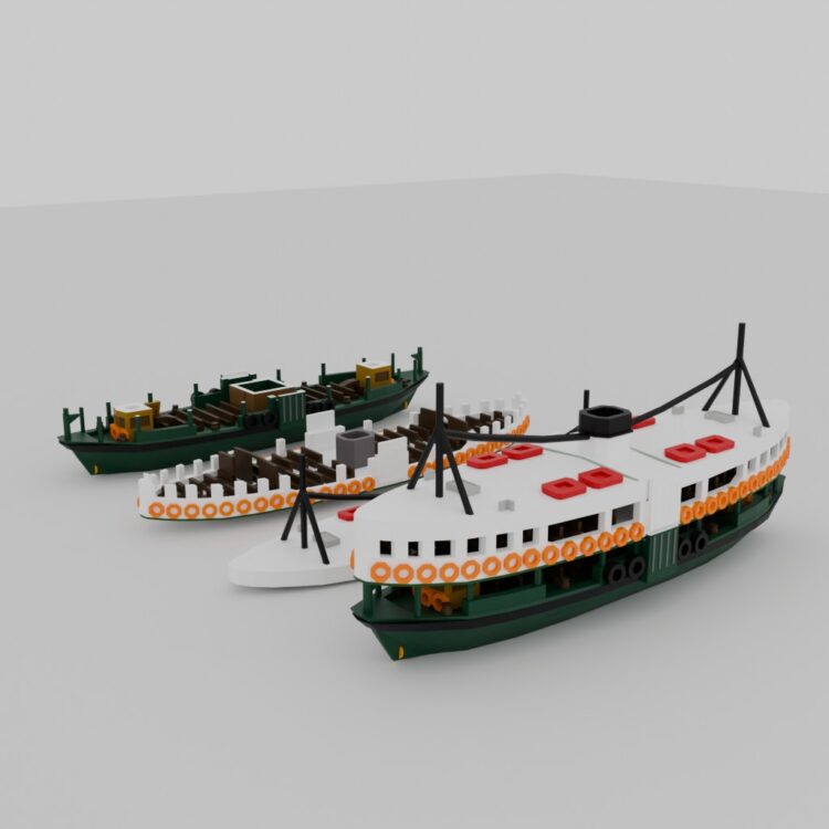 1/400 StarFerry (For 3D printing)